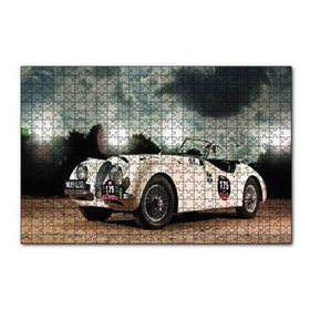 Cakapuzzle Eski Model Yarışta Otomobil 120 Parça Ahşap Puzzle