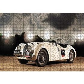 Cakapuzzle Eski Model Yarışta Otomobil 120 Parça Ahşap Puzzle