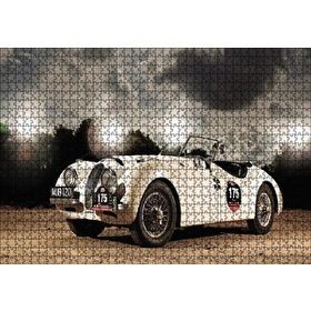 Cakapuzzle Eski Model Yarışta Otomobil Ahşap 1000 Parça Puzzle