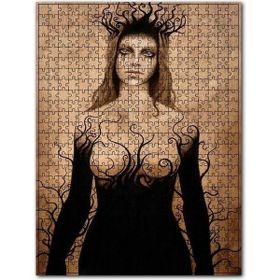 Cakapuzzle Eski Modern Sanat Kadın Figürü Görsel 120 Parça Puzzle