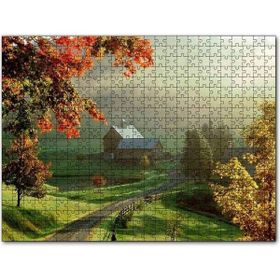 Cakapuzzle Eski Pencerede Sarı ve Beyaz Yavru Kediler Mdf 500 Parça Puzzle