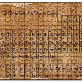 Cakapuzzle Eski Peryodik Cetveli Görseli Mdf 120 Parça Puzzle