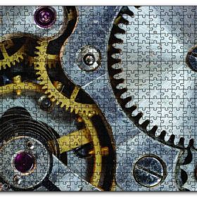 Cakapuzzle Eski Saat Çarkları Ahşap 500 Parça Puzzle