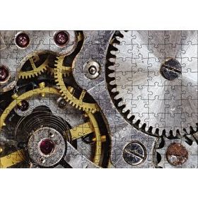 Cakapuzzle Eski Saat Çarkları Mdf 120 Parça Puzzle