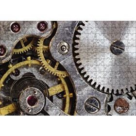 Cakapuzzle Eski Saat Çarkları Mdf 255 Parça Puzzle