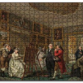 Cakapuzzle Eski Sanat Galerisi Yağlıboya Çizim Mdf 120 Parça Puzzle