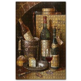Cakapuzzle Eski Şaratlar ve Küflü Peynir Görseli Ahşap 1000 Parça Puzzle