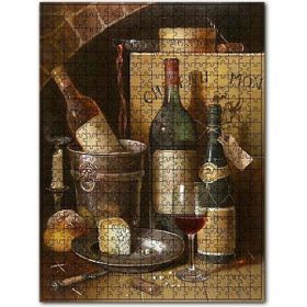 Cakapuzzle Eski Şaratlar ve Küflü Peynir Görseli Ahşap 500 Parça Puzzle