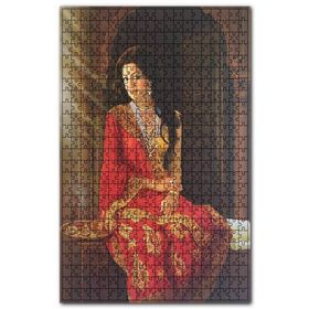 Cakapuzzle Eski Ünlü Hint Kadın Görseli Ahşap 500 Parça Puzzle