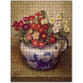 Cakapuzzle Eski Vazoda Çiçek Görseli 255 Parça Puzzle