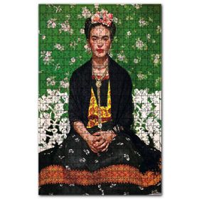 Cakapuzzle Eskitilmiş Frida Kahlo Baskılı Görsel Ahşap 1000 Parça Puzzle