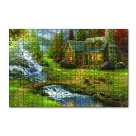 Cakapuzzle Ev Dere Ceylan Doğa 120 Parça Ahşap Puzzle