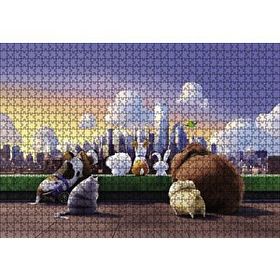 Cakapuzzle Evcil Hayvanların Gökdelen Denizi Ahşap 1000 Parça Puzzle