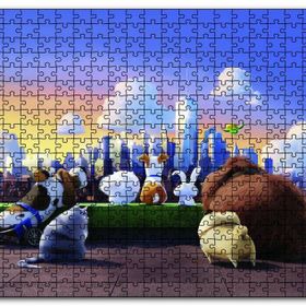 Cakapuzzle Evcil Hayvanların Gökdelen Denizi Ahşap 500 Parça Puzzle