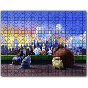 Cakapuzzle Evcil Hayvanların Gökdelen Denizi Ahşap 500 Parça Puzzle