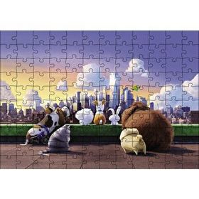 Cakapuzzle Evcil Hayvanların Gökdelen Denizi Mdf 120 Parça Puzzle