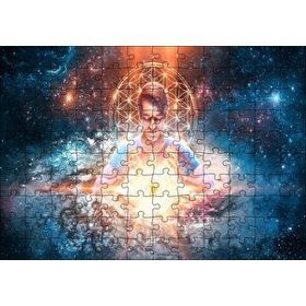Cakapuzzle Evren Enerjisi Meditasyon Uzay Yıldızlar Görseli 120 Parça Ahşap Puzzle