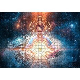 Cakapuzzle Evren Enerjisi Meditasyon Uzay Yıldızlar Görseli 120 Parça Ahşap Puzzle