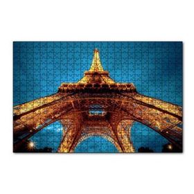 Cakapuzzle Eyfel Kulesi Gece Alttan Görünüm 120 Parça Ahşap Puzzle