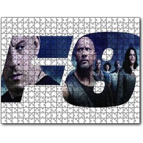 Cakapuzzle F8 Hızlı ve Öfkeli Kahramanlar Ahşap 500 Parça Puzzle