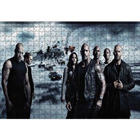 Cakapuzzle F8 Hızlı ve Öfkeli Kahramanlar Ahşap 500 Parça Puzzle
