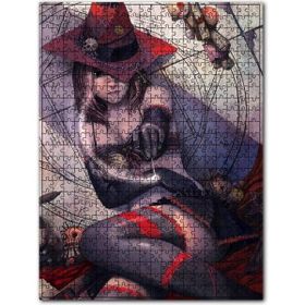 Cakapuzzle Fantastik Cadı Kız Görseli 255 Parça Puzzle