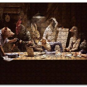 Cakapuzzle Fantastik Çiftlik Hayvan Toplantısı Görseli Mdf 120 Parça Puzzle