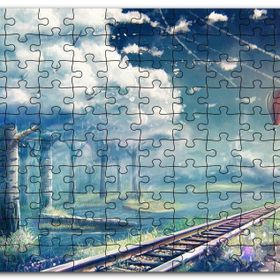 Cakapuzzle Fantastik Gökyüzü Demiryolu Uçan Balon Orman Mdf 1000 Parça Puzzle