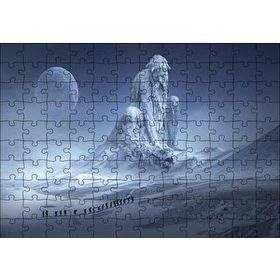 Cakapuzzle Fantastik Heykel ve Dağcılar 120 Parça Ahşap Puzzle