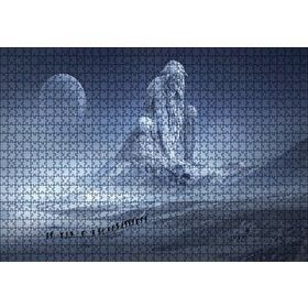 Cakapuzzle Fantastik Heykel ve Dağcılar Ahşap 1000 Parça Puzzle