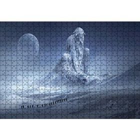 Cakapuzzle Fantastik Heykel ve Dağcılar Ahşap 500 Parça Puzzle