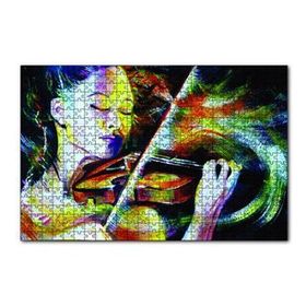Cakapuzzle Fantastik Keman Çalan Kadın 120 Parça Ahşap Puzzle