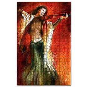 Cakapuzzle Fantastik Keman Çalan Kadın 120 Parça Ahşap Puzzle