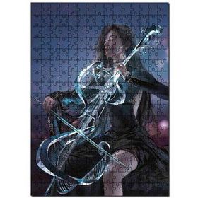 Cakapuzzle Fantastik Keman Çalan Kadın 120 Parça Ahşap Puzzle