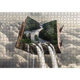 Cakapuzzle Fantastik Kitap İçinde Doğa 120 Parça Ahşap Puzzle