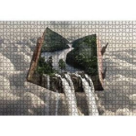 Cakapuzzle Fantastik Kitap İçinde Doğa 120 Parça Ahşap Puzzle