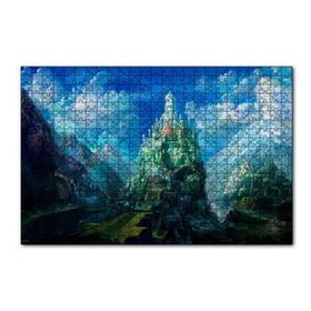 Cakapuzzle Fantastik Kule Şehir ve Bulutlar 120 Parça Ahşap Puzzle