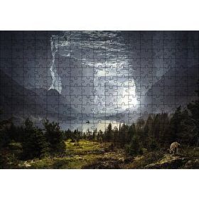 Cakapuzzle Fantastik Mağara Doğa 120 Parça Ahşap Puzzle