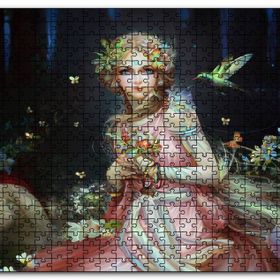 Cakapuzzle Fantastik Masal Kızı Sinekkuşu Ahşap 1000 Parça Puzzle