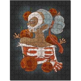 Cakapuzzle Fantastik Maskeli Kadın Kabak Görseli Mdf 120 Parça Puzzle