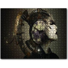 Cakapuzzle Fantastik Mekanik Kadın Saat Çarklar 1000 Parça Puzzle