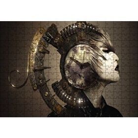 Cakapuzzle Fantastik Mekanik Kadın Saat Çarklar 255 Parça Puzzle