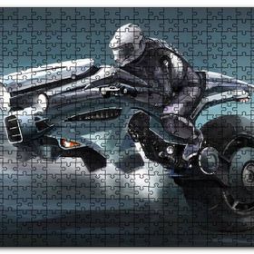 Cakapuzzle Fantastik Motosiklet Eskizi Görseli Mdf 120 Parça Puzzle
