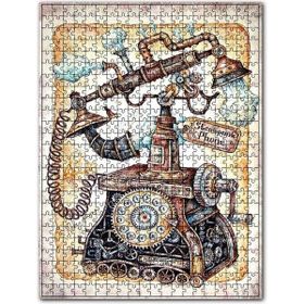 Cakapuzzle Fantastik Nostalj Çevirmeli Telefon Görseli Ahşap 500 Parça Puzzle