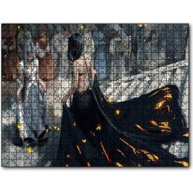 Cakapuzzle Fantastik Sanat Siyah Giyimli Kraliçe Halk Mdf 500 Parça Puzzle