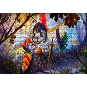 Cakapuzzle Fantastik Şövalye Tavşan 120 Parça Ahşap Puzzle