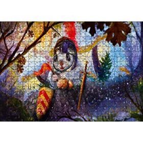 Cakapuzzle Fantastik Şövalye Tavşan 120 Parça Ahşap Puzzle