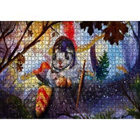 Cakapuzzle Fantastik Şövalye Tavşan 120 Parça Ahşap Puzzle