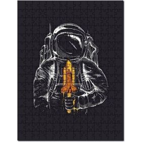 Cakapuzzle Fantastik Uzay Mekiği Dondurma Astronot Mdf 120 Parça Puzzle