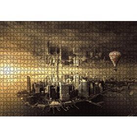 Cakapuzzle Fantaztik Şehir Ahşap 1000 Parça Puzzle